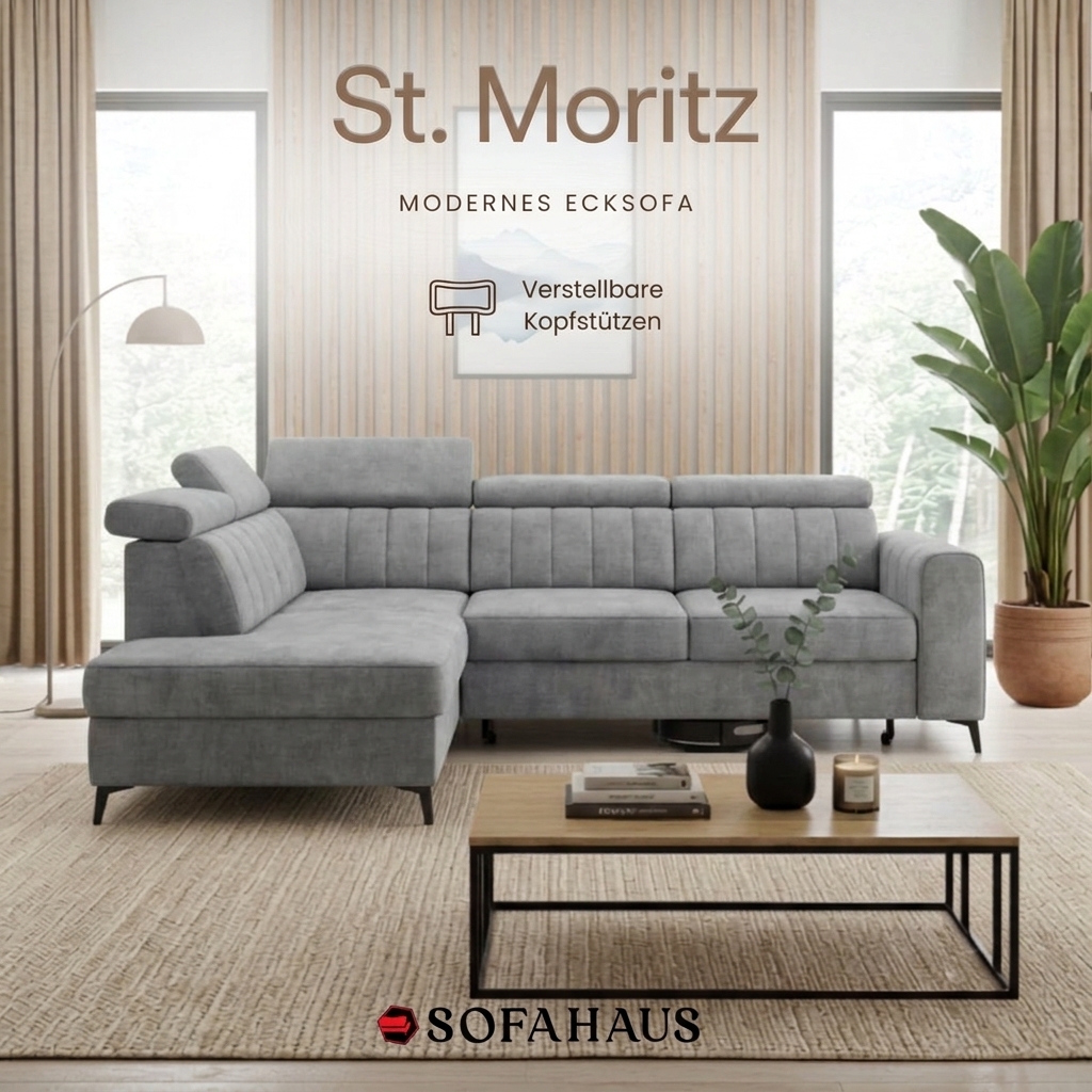 Sofa St. Moritz, modernes Ecksofa